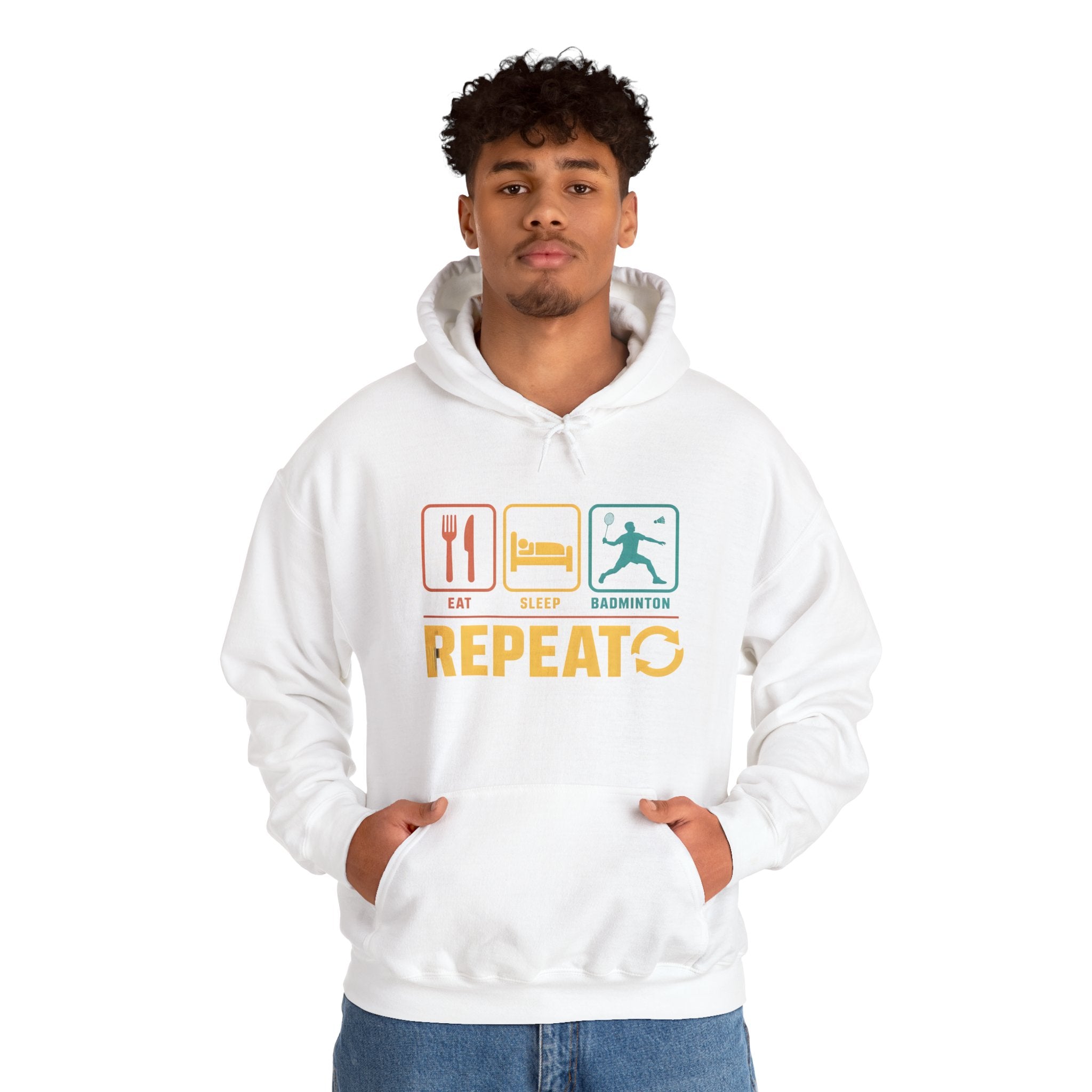 Eat Sleep Badminton Repeat Hoodie