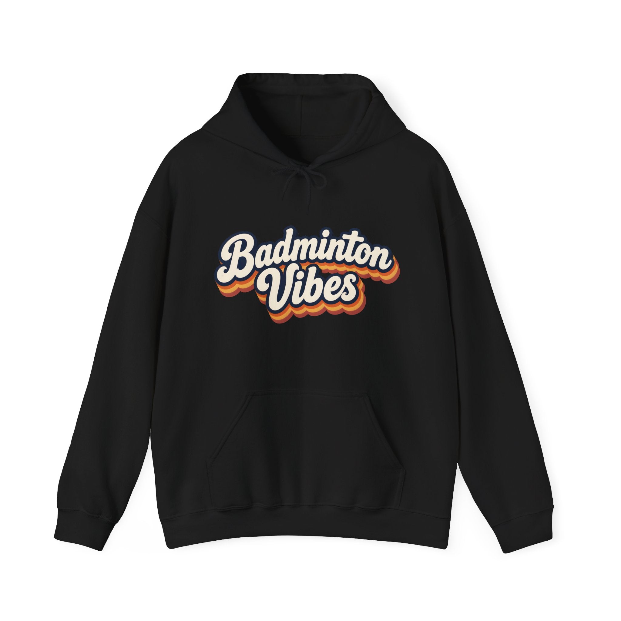 Badminton Vibes Hoodie — Retro Sports Pullover for Players & Fans