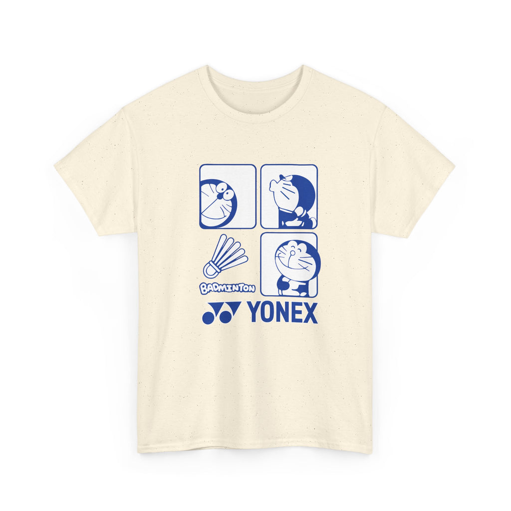 Yonex Doraemon Badminton T‑Shirt — "Just Hit It" Graphic Tee