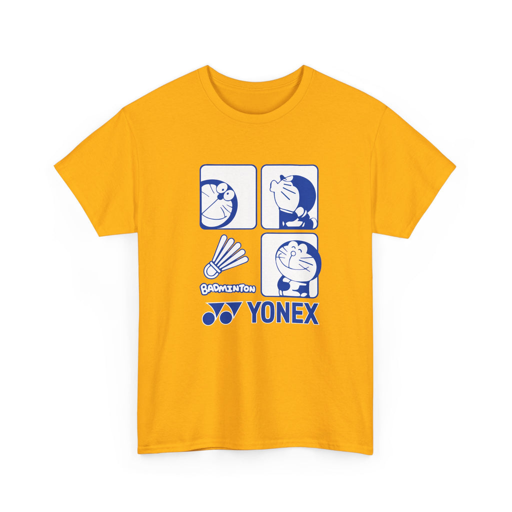 Yonex Doraemon Badminton T‑Shirt — "Just Hit It" Graphic Tee