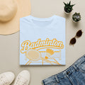 Badminton Retro Graphic T-Shirt — Vintage Racket & Shuttle Tee