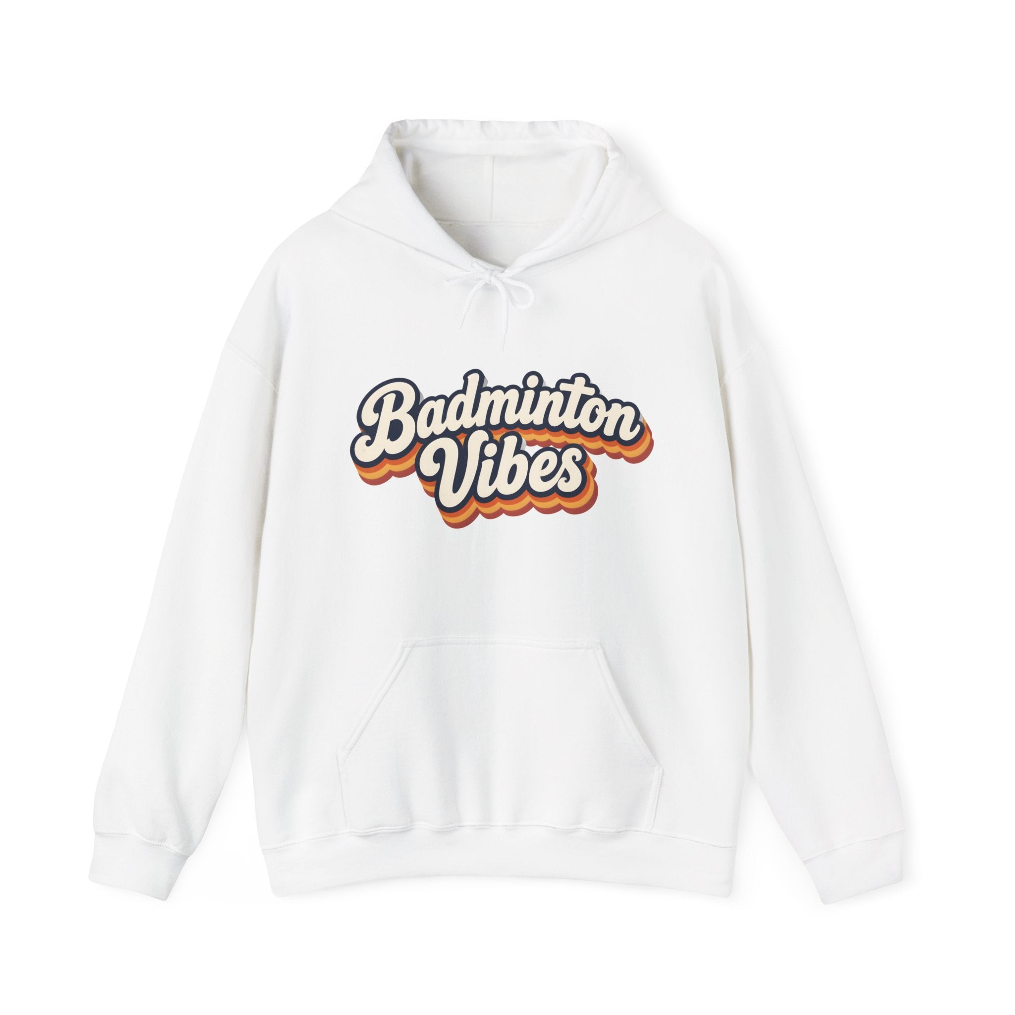 Badminton Vibes Hoodie — Retro Sports Pullover for Players & Fans