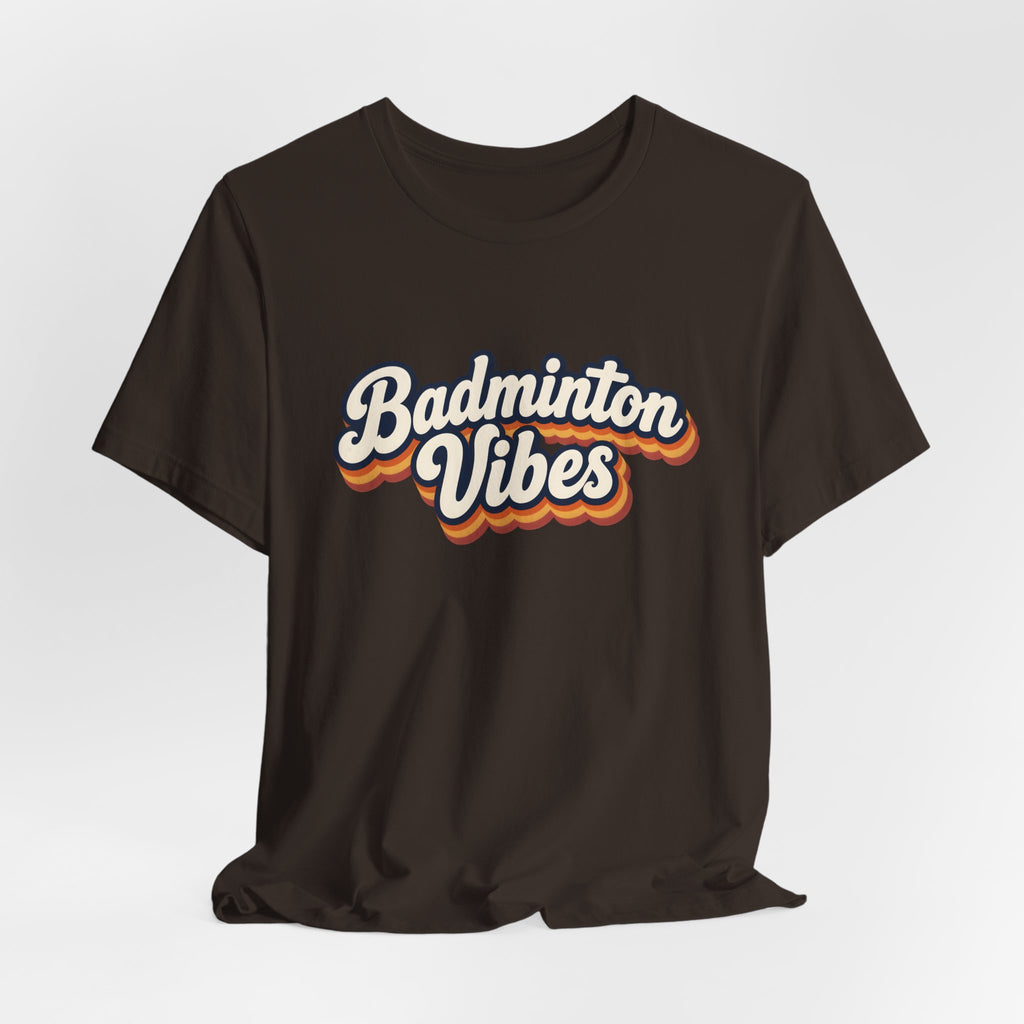 Badminton Vibes T‑Shirt — Retro Sport Graphic Tee