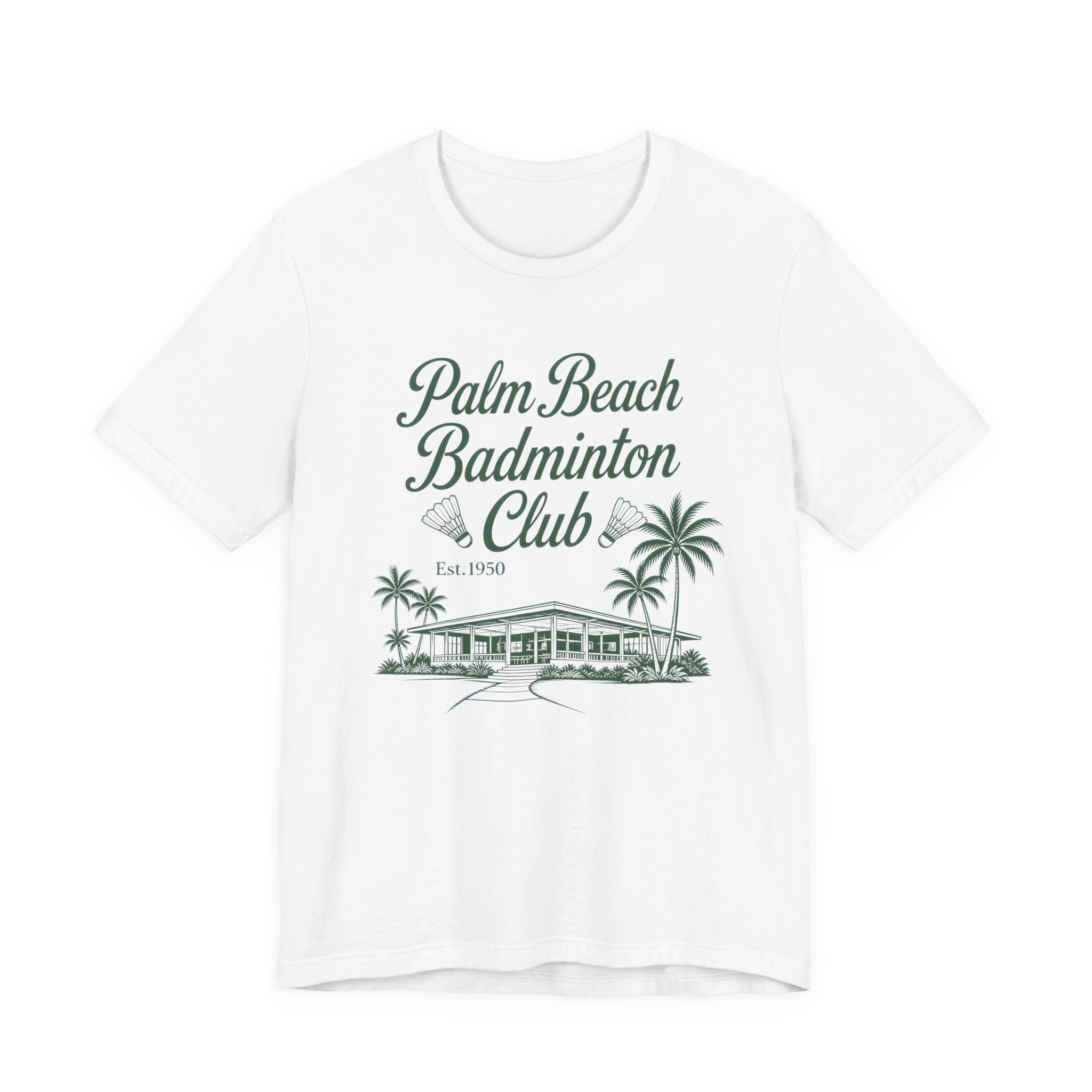 Palm Beach Badminton Club Tee — Vintage Beach Club Graphic T-Shirt