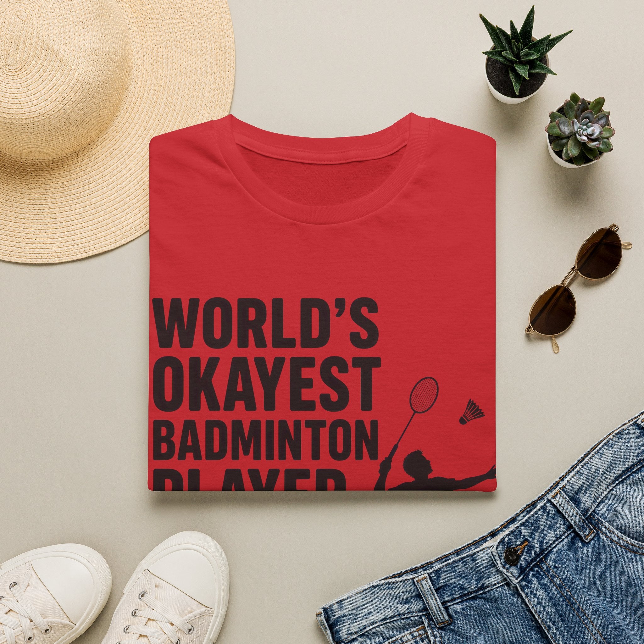 World's Okayest Badminton Player T-Shirt