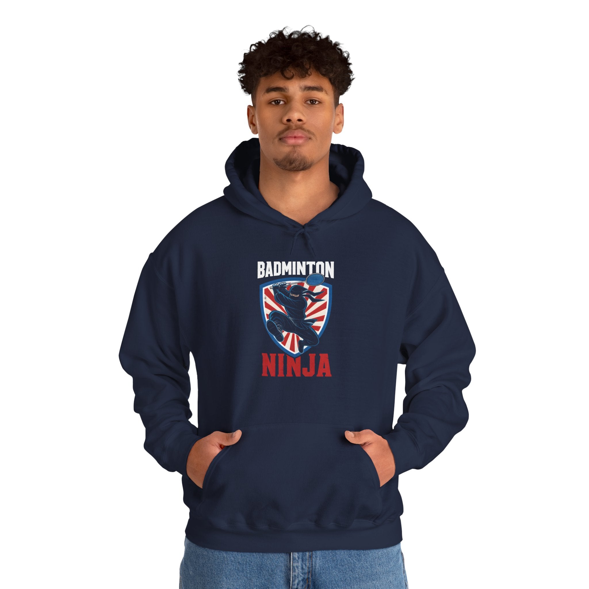 Badminton Ninja Hoodie – Graphic Badminton Player Sweatshirt