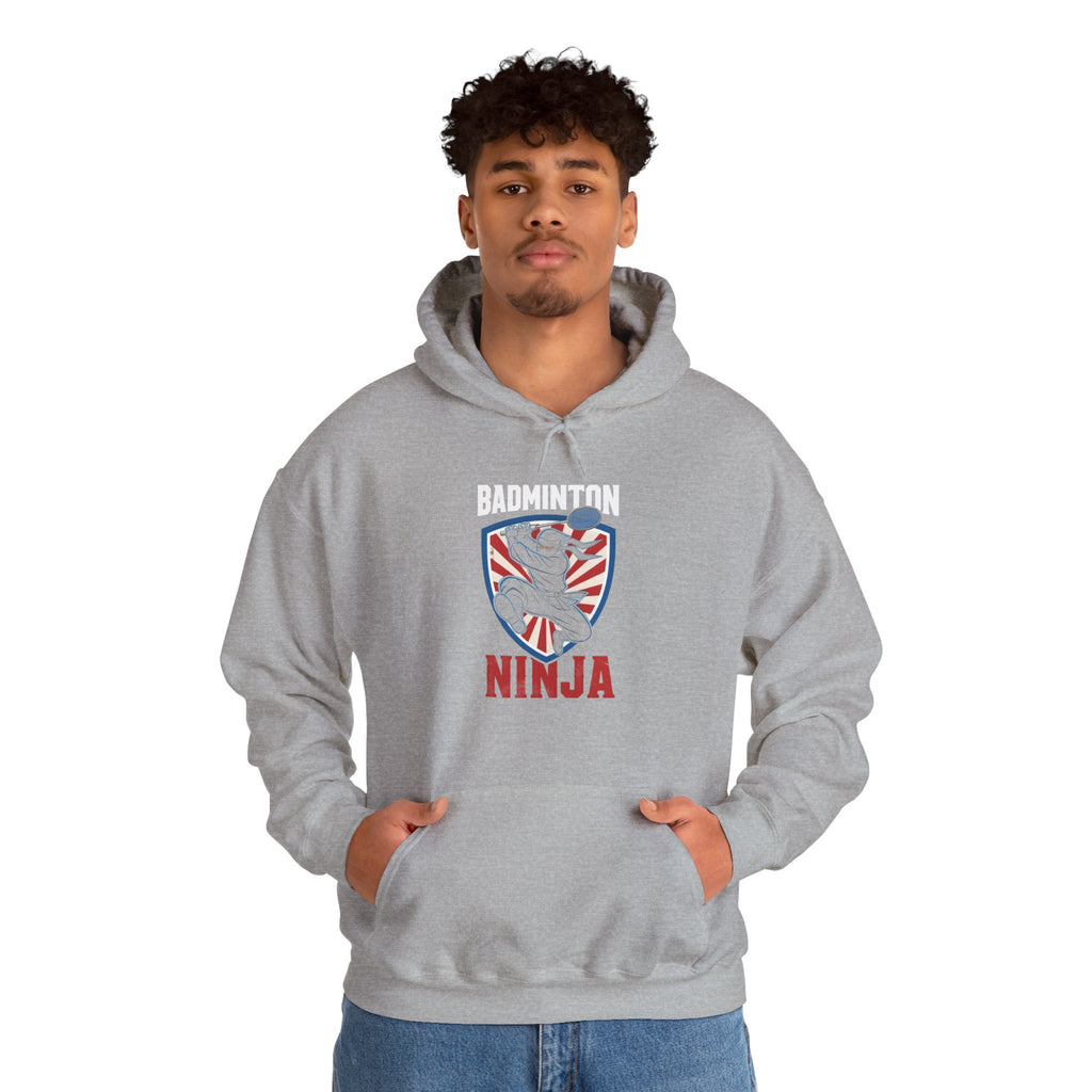 Badminton Ninja Hoodie – Graphic Badminton Player Sweatshirt