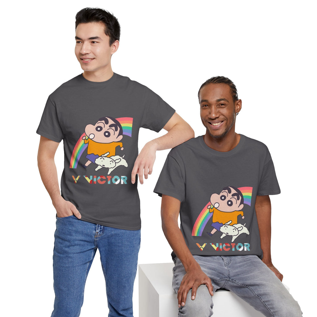 Shin-chan Rainbow Victor Badminton T-Shirt