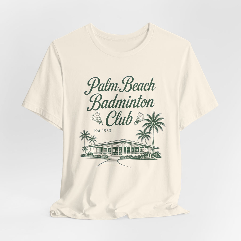 Palm Beach Badminton Club Tee — Vintage Beach Club Graphic T-Shirt