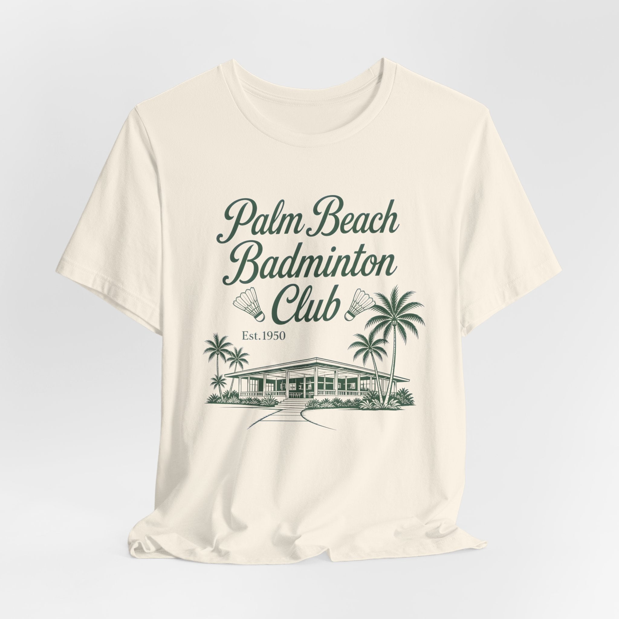 Palm Beach Badminton Club Tee — Vintage Beach Club Graphic T-Shirt