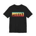 Skate Evolution T-Shirt — Retro Sunset Skateboarder Graphic Tee