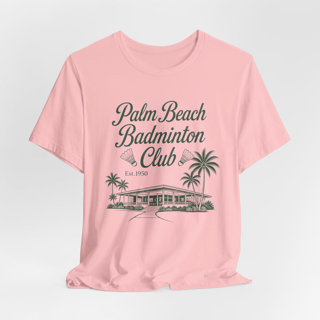 Palm Beach Badminton Club Tee — Vintage Beach Club Graphic T-Shirt
