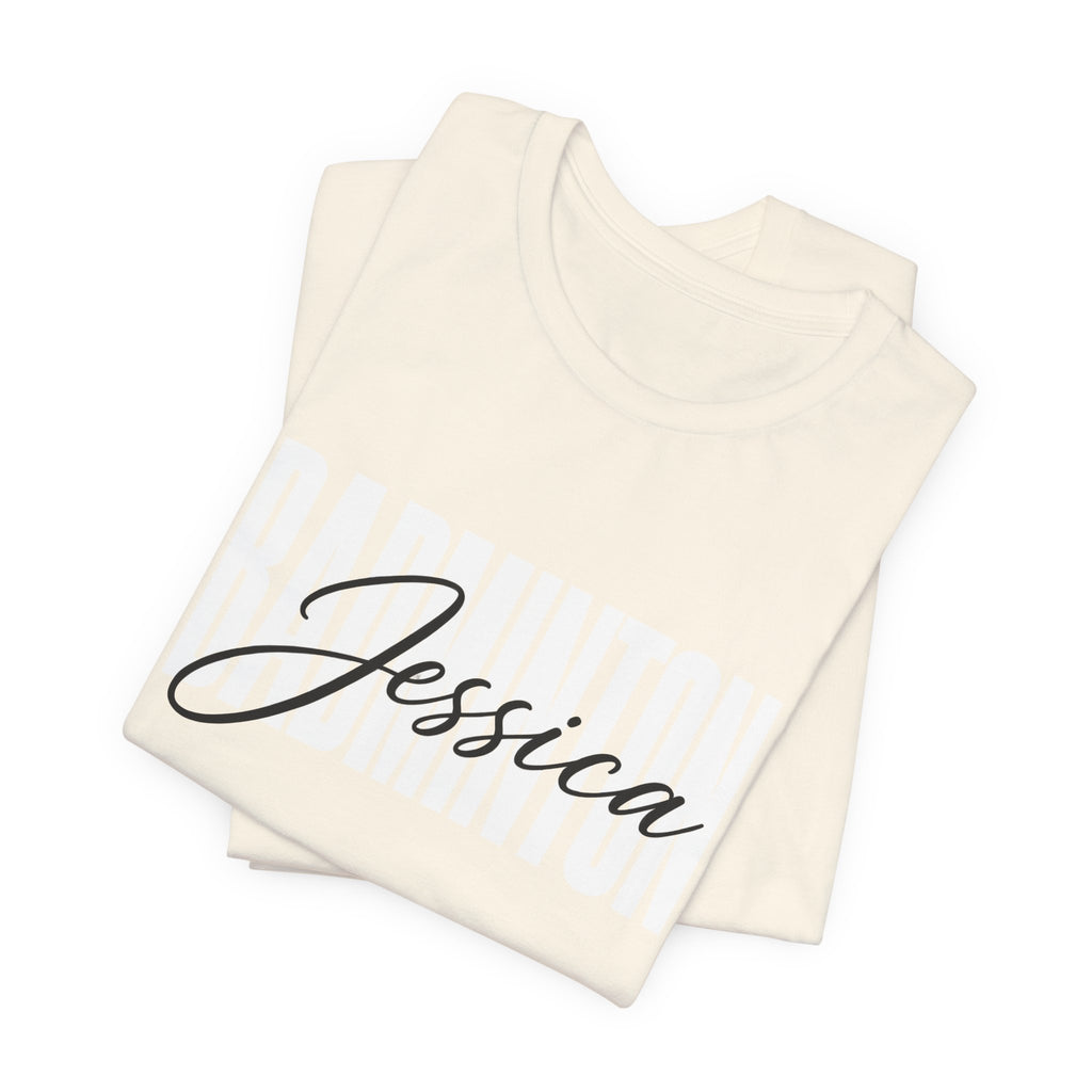 Personalized Name Tee – "Jessica" Script Women's Casual T‑Shirt