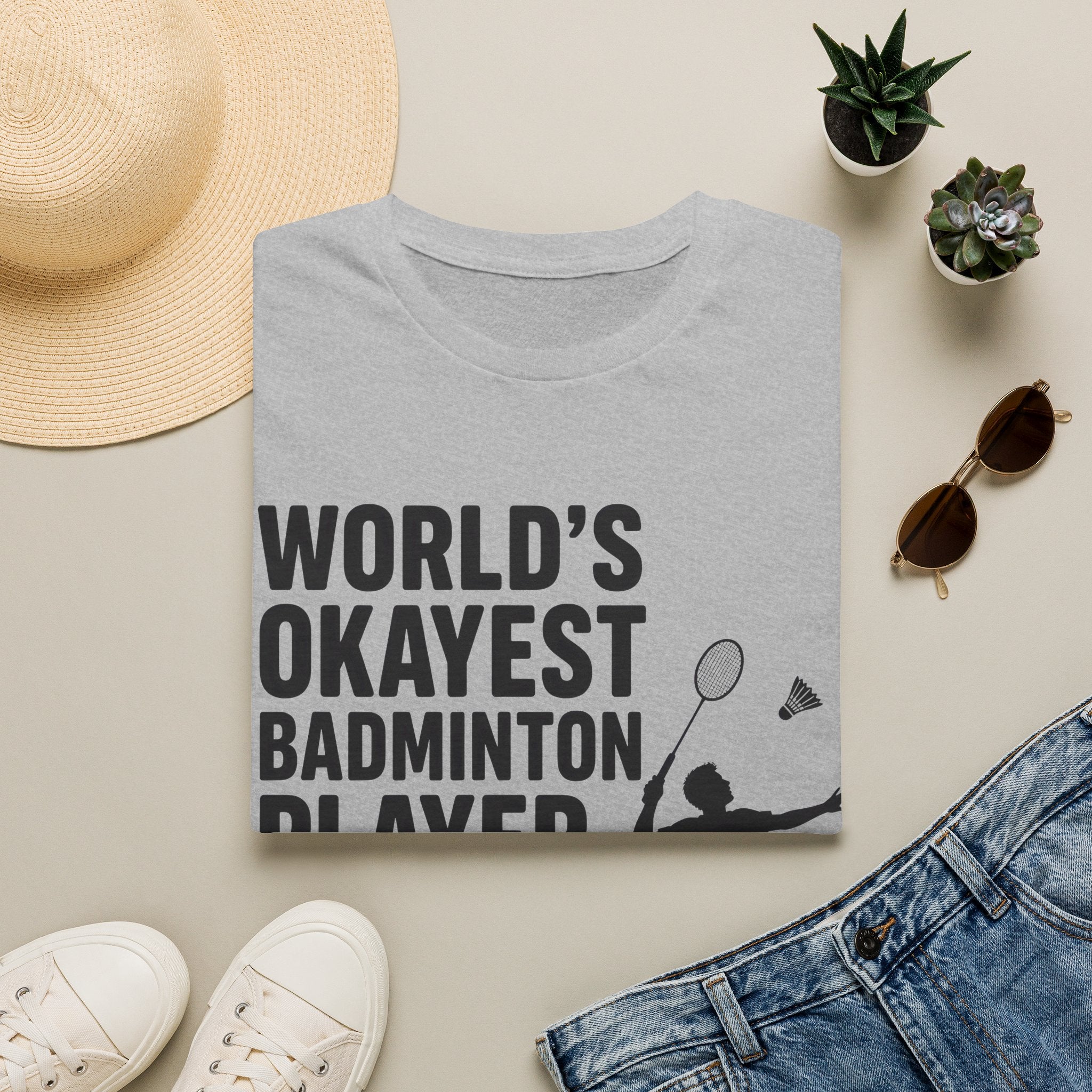 World's Okayest Badminton Player T-Shirt