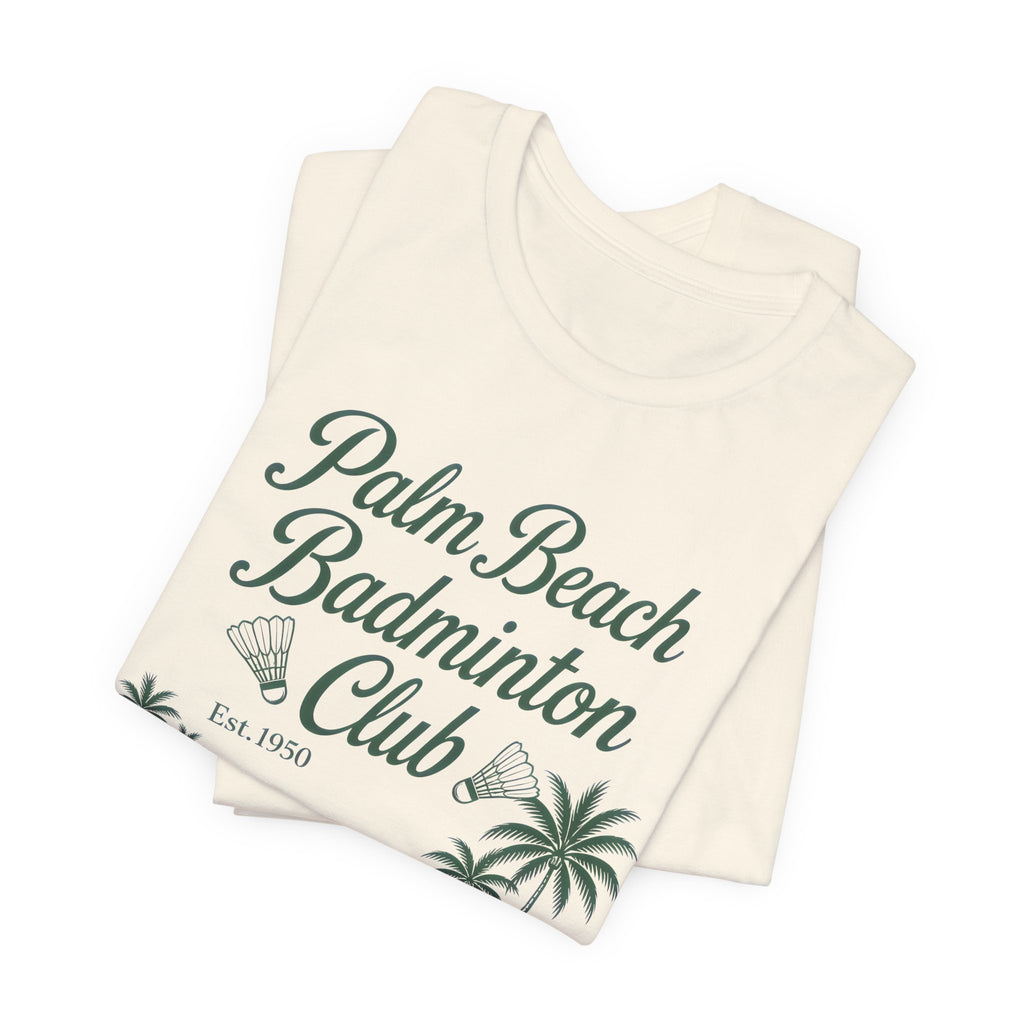 Palm Beach Badminton Club Tee — Vintage Beach Club Graphic T-Shirt