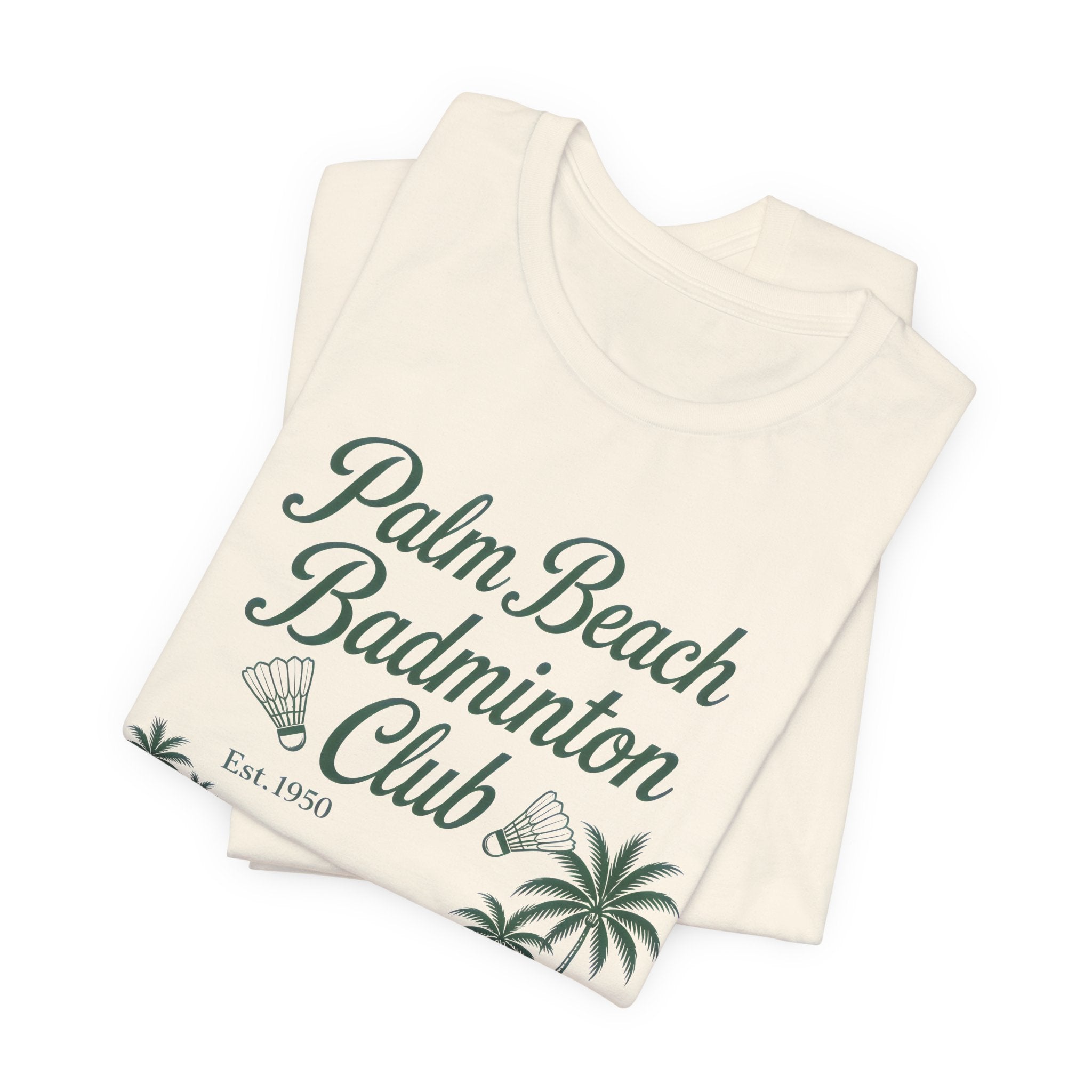 Palm Beach Badminton Club Tee — Vintage Beach Club Graphic T-Shirt