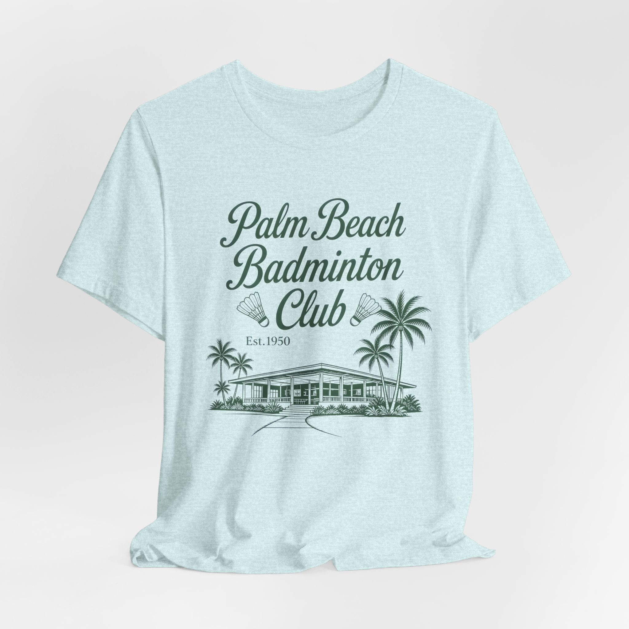 Palm Beach Badminton Club Tee — Vintage Beach Club Graphic T-Shirt