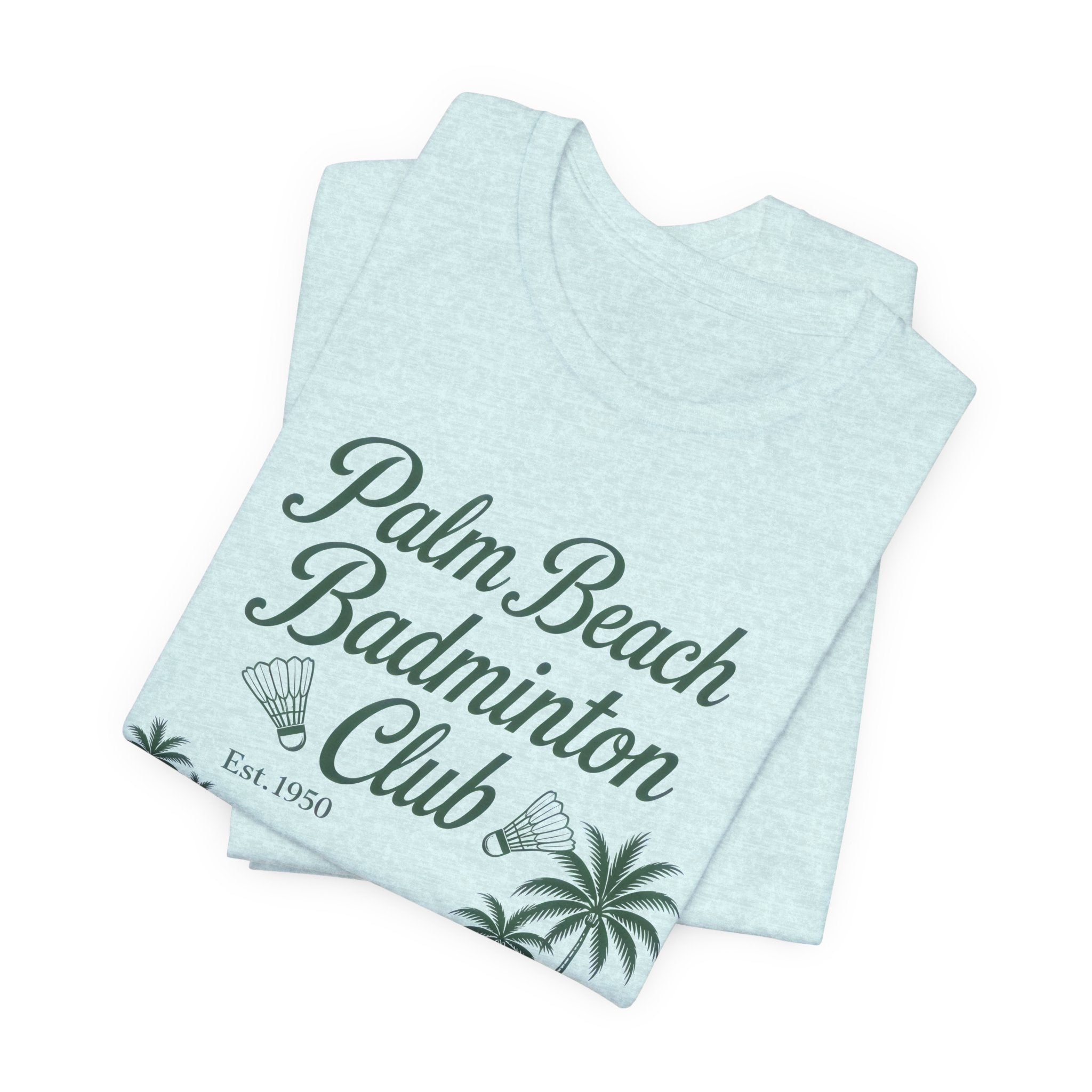 Palm Beach Badminton Club Tee — Vintage Beach Club Graphic T-Shirt