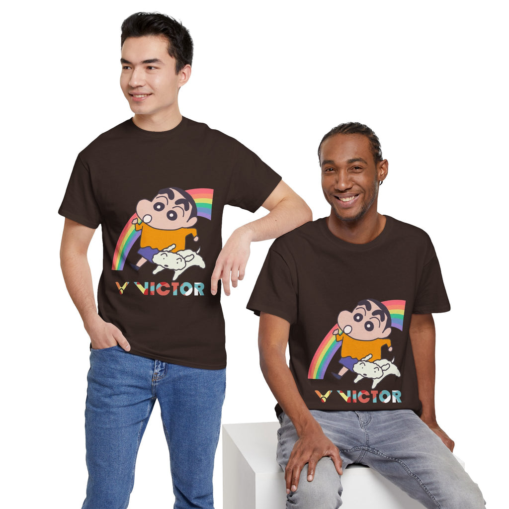 Shin-chan Rainbow Victor Badminton T-Shirt