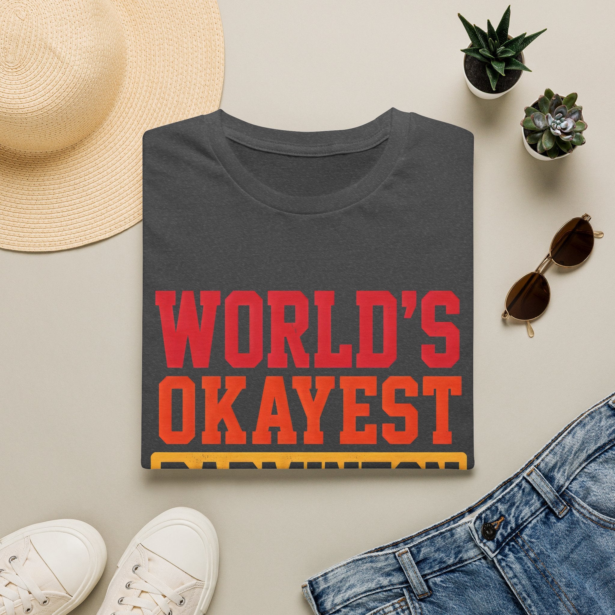 World's Okayest Badminton Player T-Shirt — Funny Sports Tee