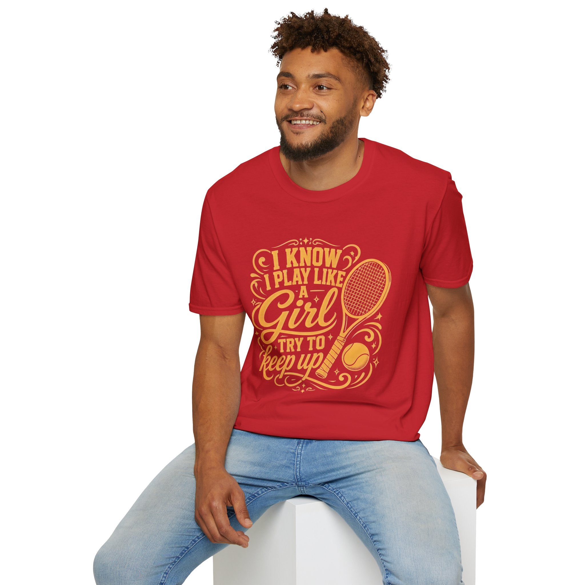 T-Shirt — "I Know I Play Like a Girl" Tennis Graphic Tee