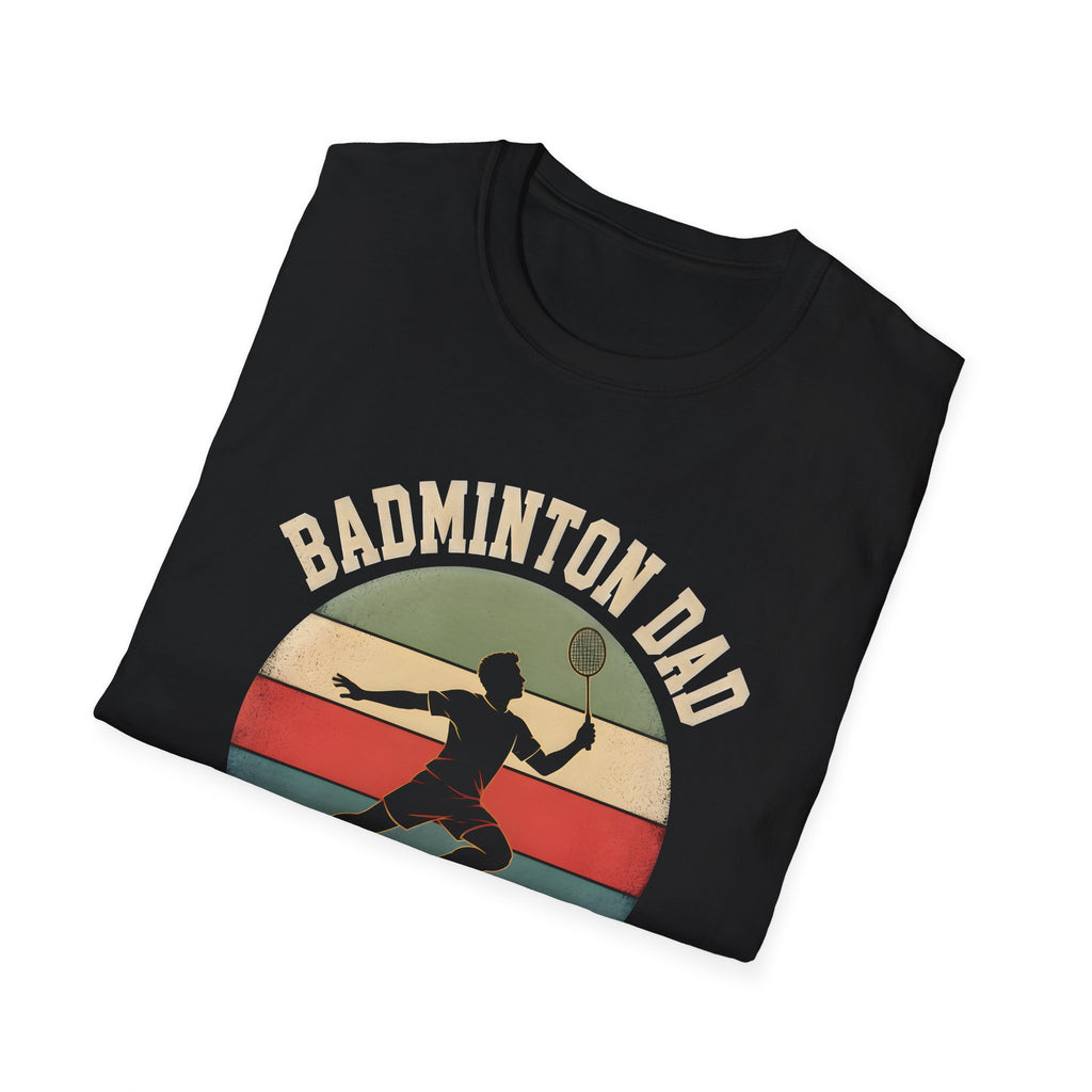 Badminton Dad T-Shirt — "Like a Regular Dad, But Cooler" Retro Logo
