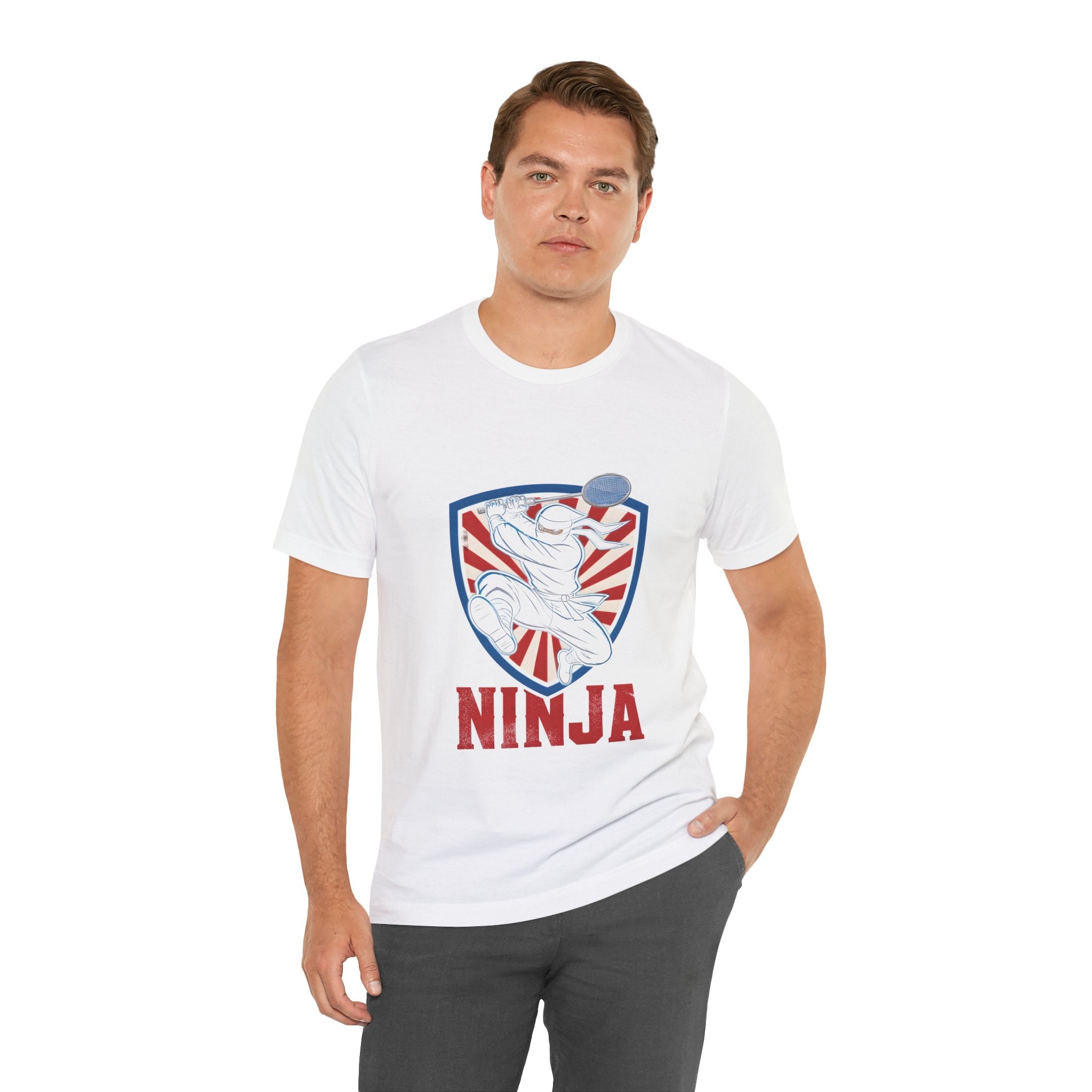 Ninja Shield Tee — Retro Martial Arts Graphic T-Shirt