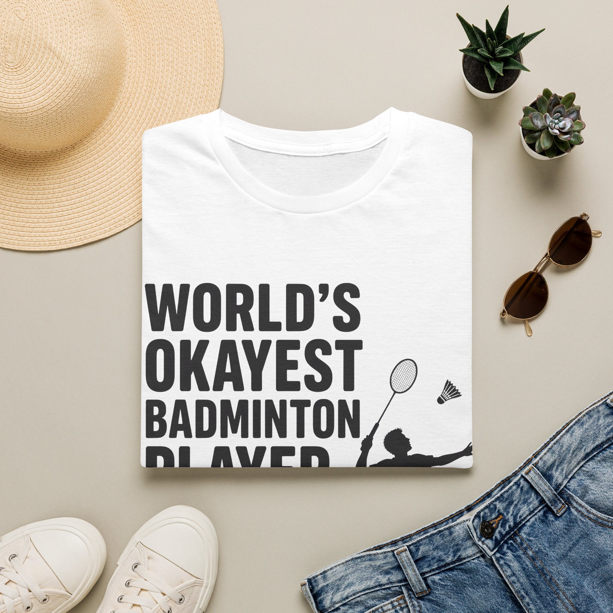 World's Okayest Badminton Player T-Shirt
