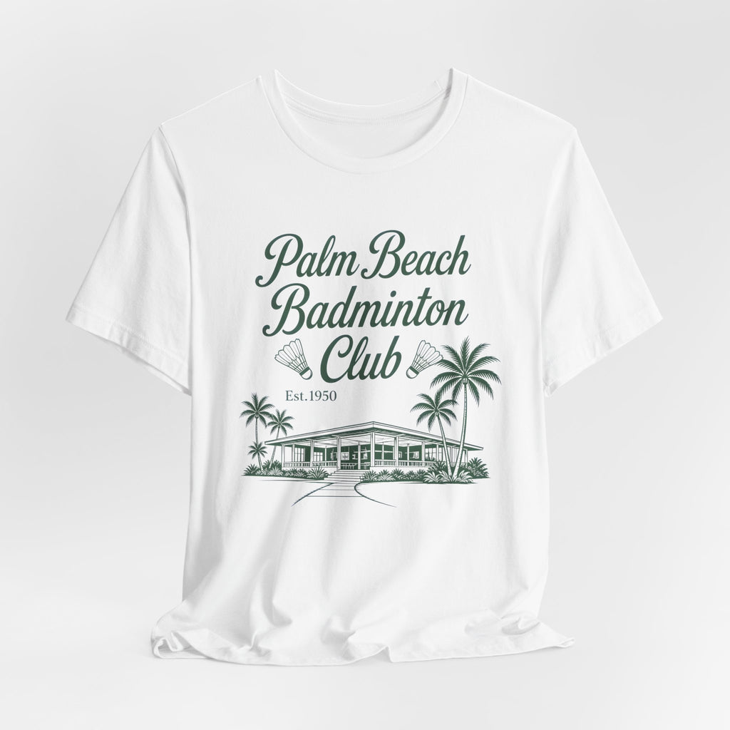 Palm Beach Badminton Club Tee — Vintage Beach Club Graphic T-Shirt