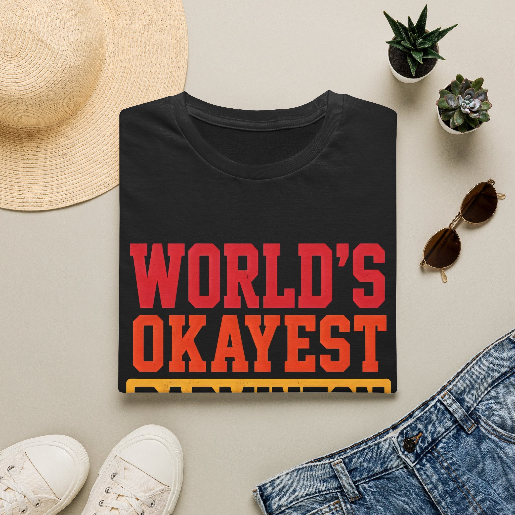 World's Okayest Badminton Player T-Shirt — Funny Sports Tee