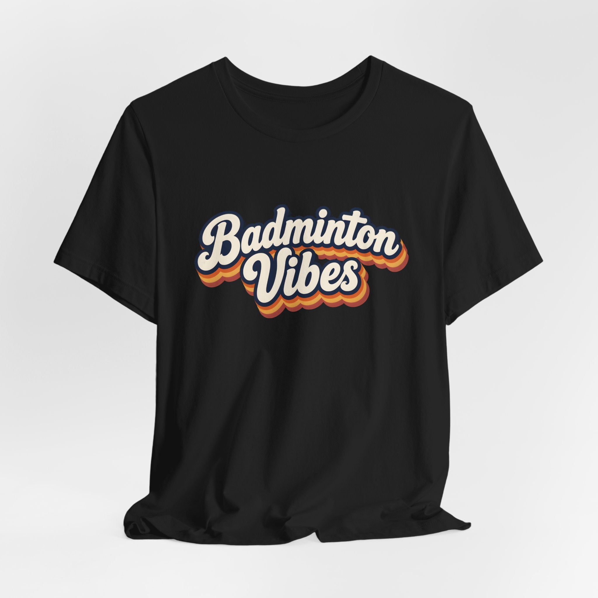Badminton Vibes T‑Shirt — Retro Sport Graphic Tee
