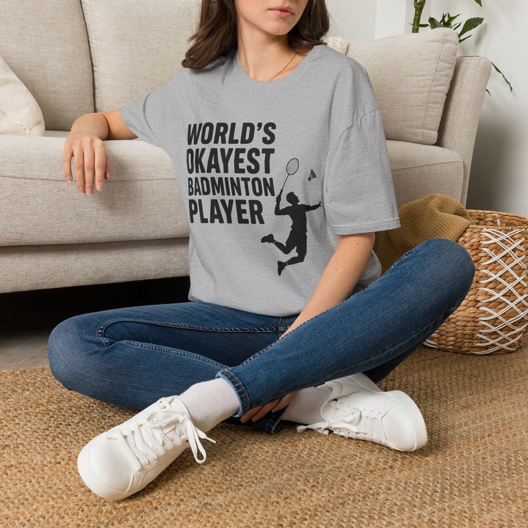 World's Okayest Badminton Player T-Shirt
