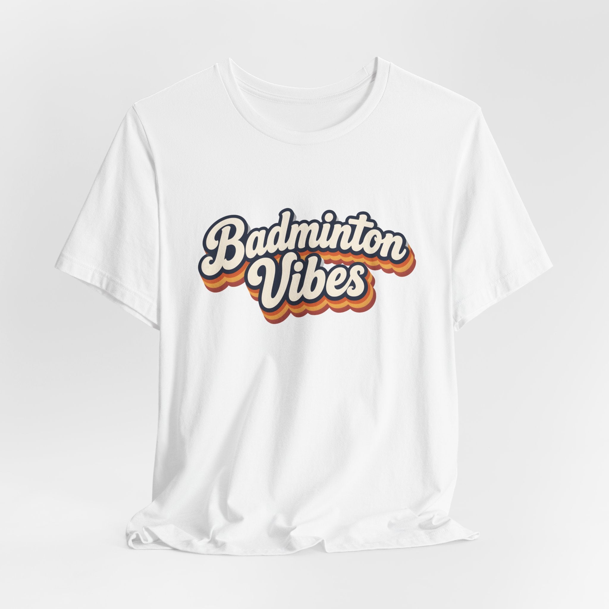 Badminton Vibes T‑Shirt — Retro Sport Graphic Tee