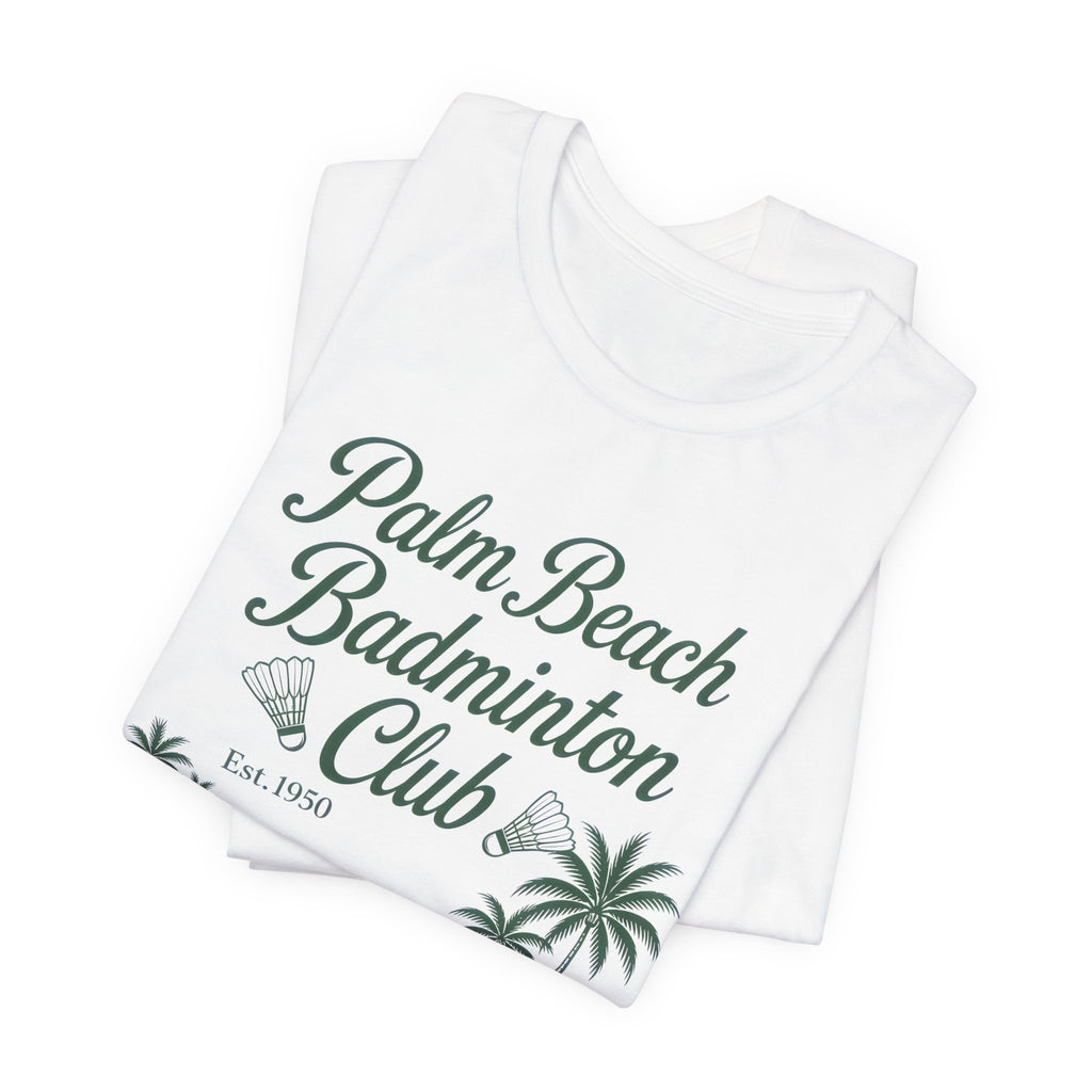 Palm Beach Badminton Club Tee — Vintage Beach Club Graphic T-Shirt