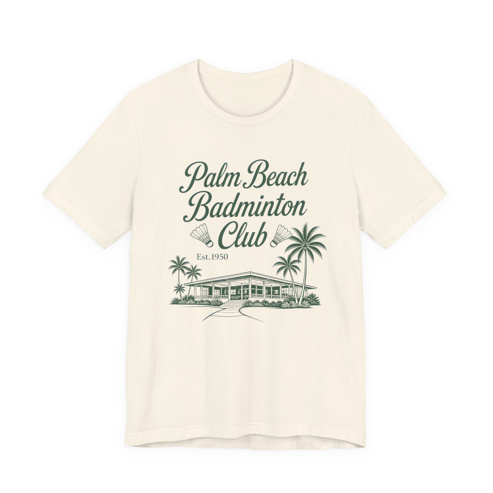 Palm Beach Badminton Club Tee — Vintage Beach Club Graphic T-Shirt