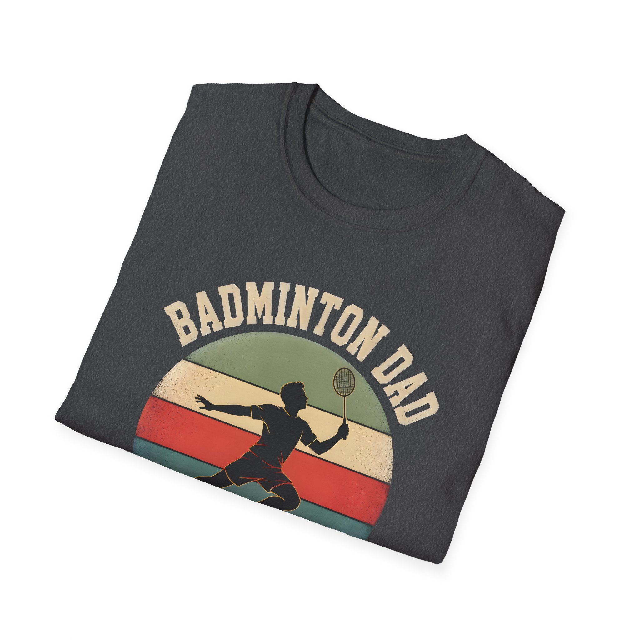 Badminton Dad T-Shirt — "Like a Regular Dad, But Cooler" Retro Logo