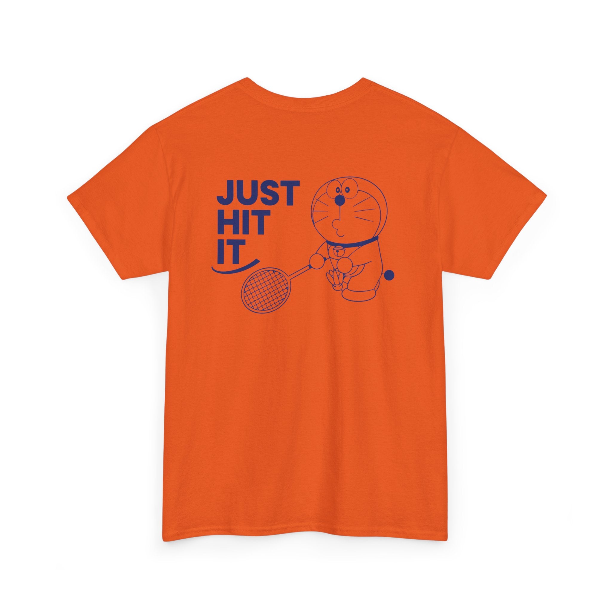 Yonex Doraemon Badminton T‑Shirt — "Just Hit It" Graphic Tee