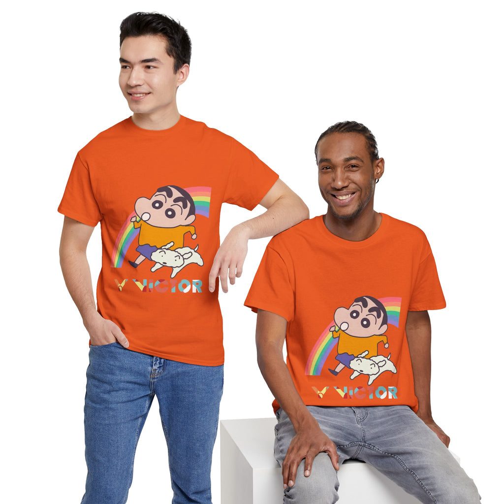 Shin-chan Rainbow Victor Badminton T-Shirt
