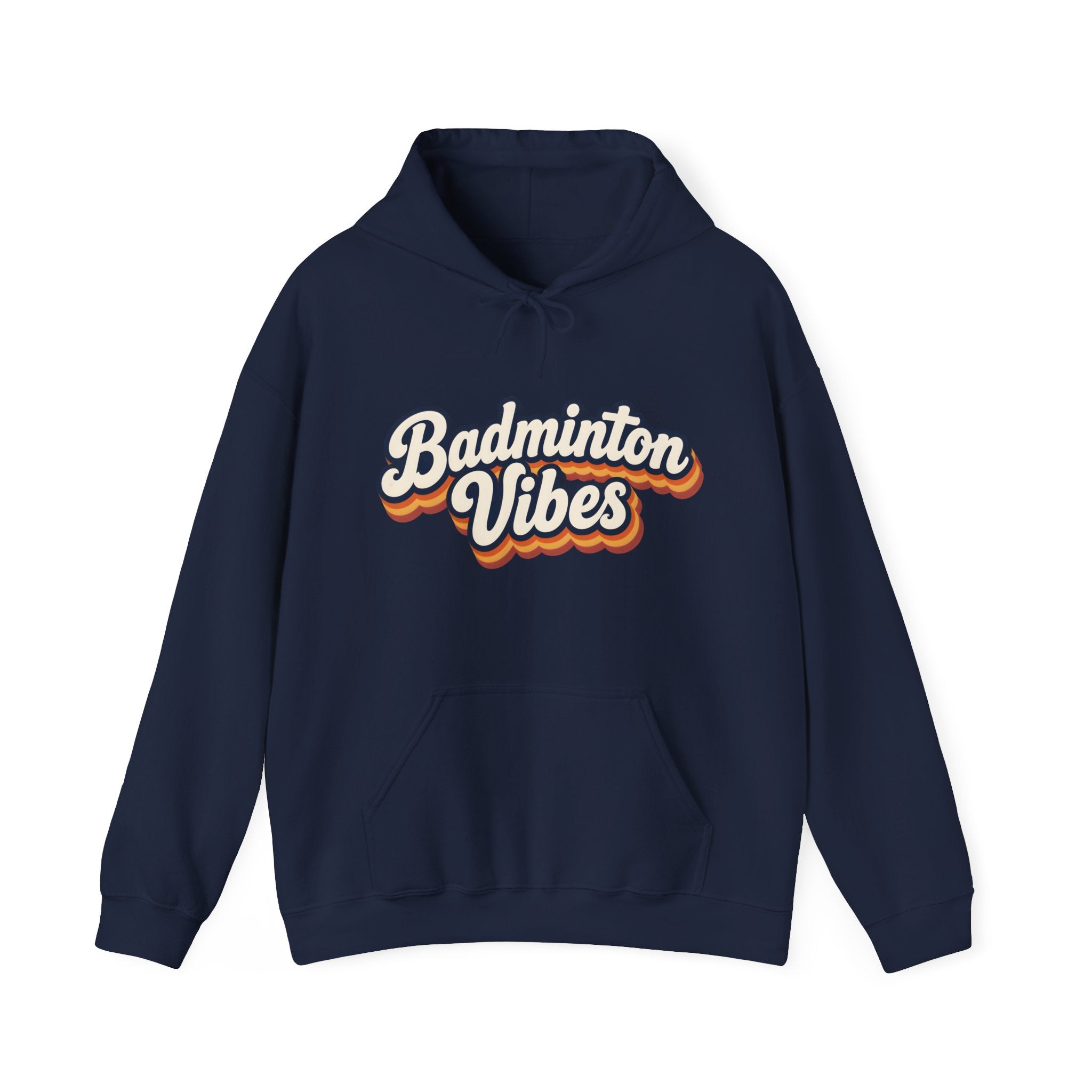Badminton Vibes Hoodie — Retro Sports Pullover for Players & Fans