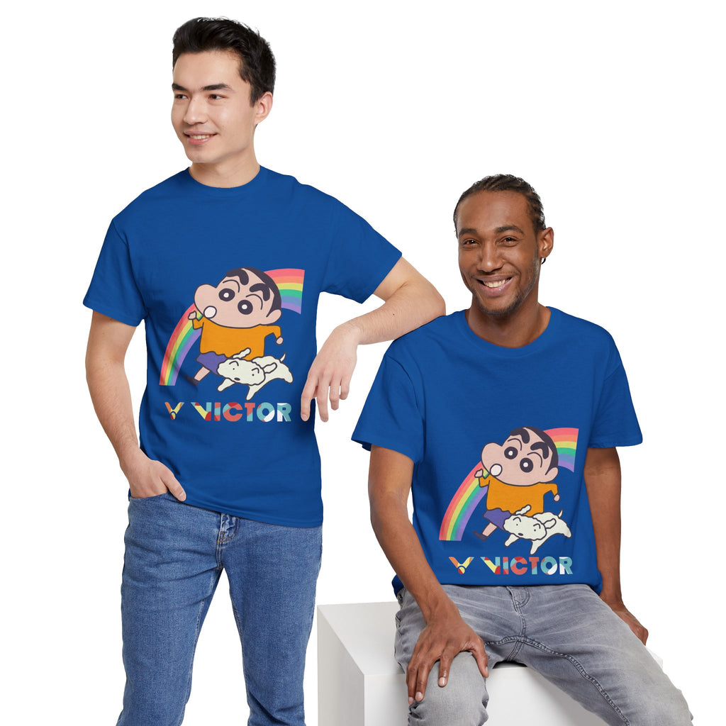 Shin-chan Rainbow Victor Badminton T-Shirt