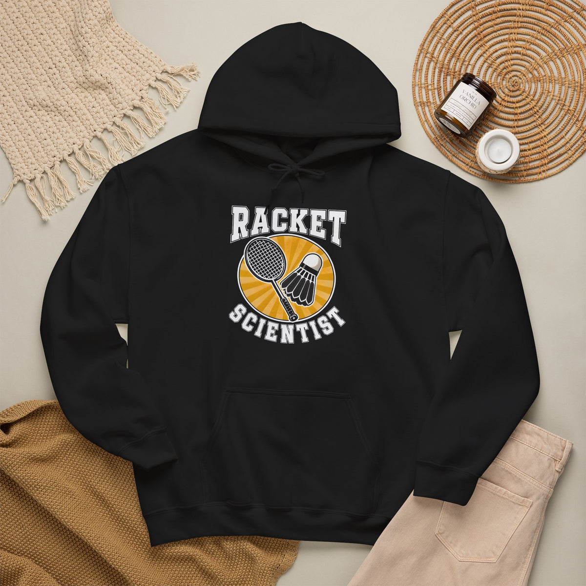 Racket Scientist Hoodie – Tennis & Badminton Player Pullover