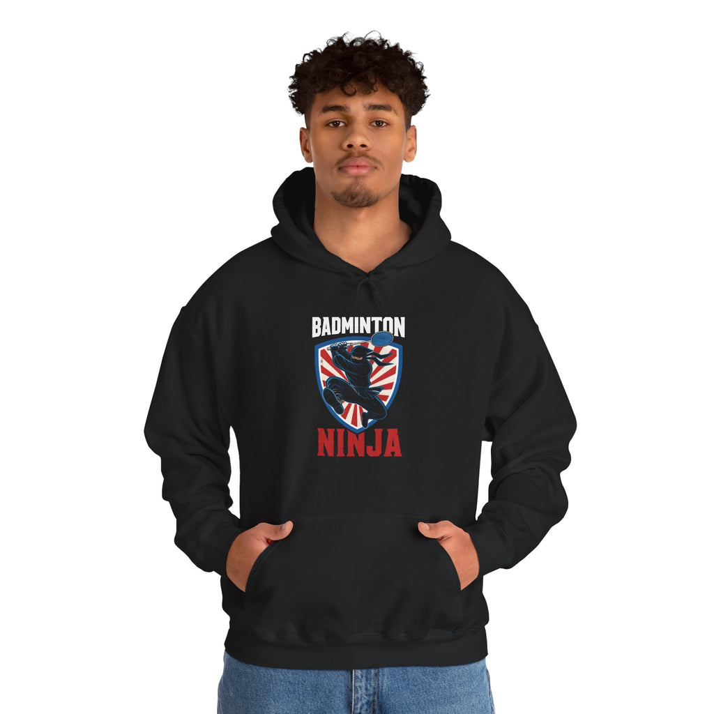 Badminton Ninja Hoodie – Graphic Badminton Player Sweatshirt