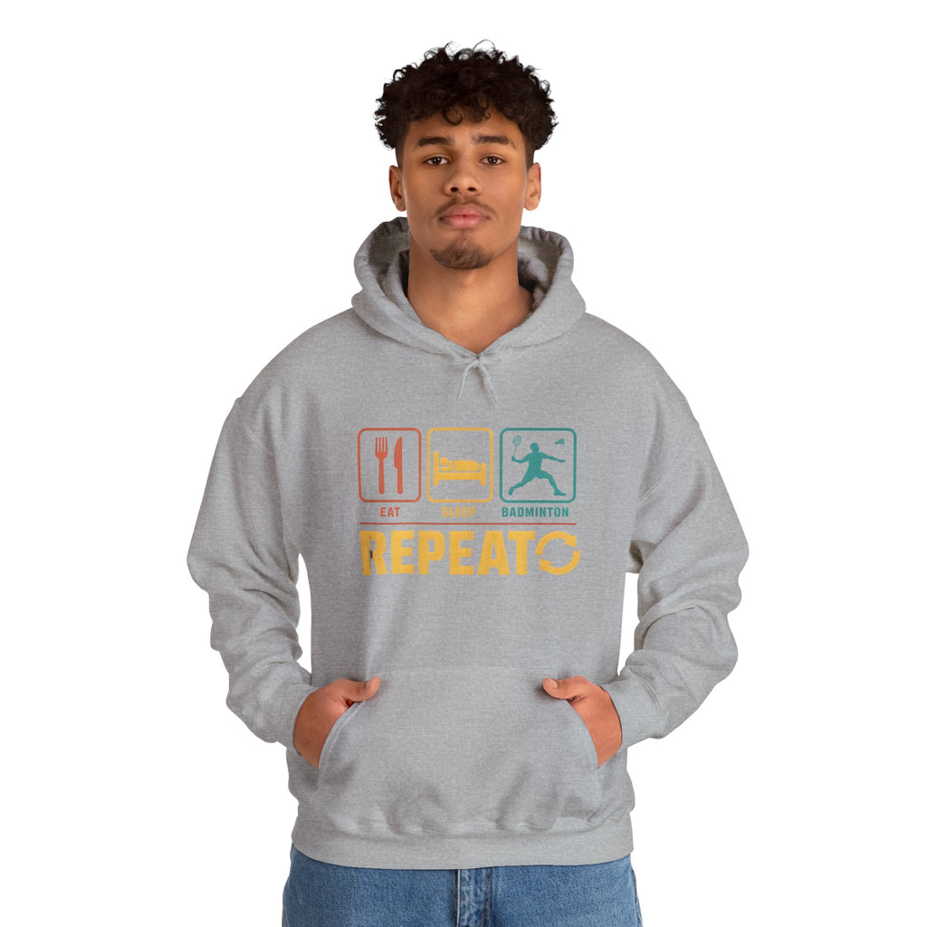 Eat Sleep Badminton Repeat Hoodie